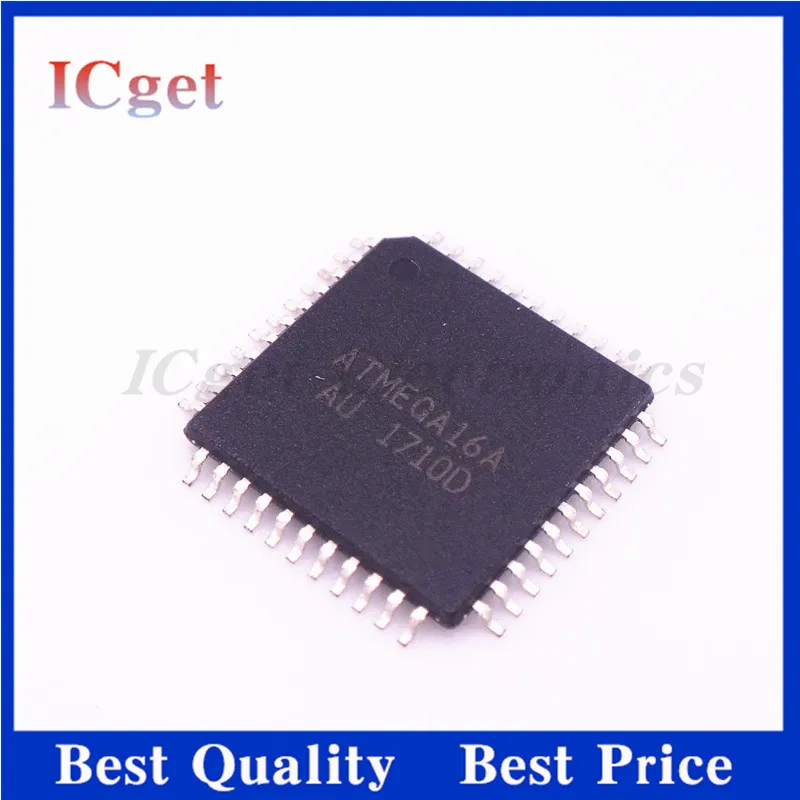 2PCS ATMEGA16A-AU QFP ATMEL TQFP44 16A-AU ATMEGA16A MEGA16A-AU Programmable Flash