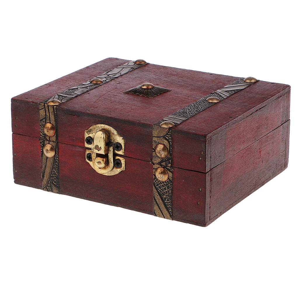 Chinese Retro Vintage Style Wooden Jewelry Box Necklace Storage Box