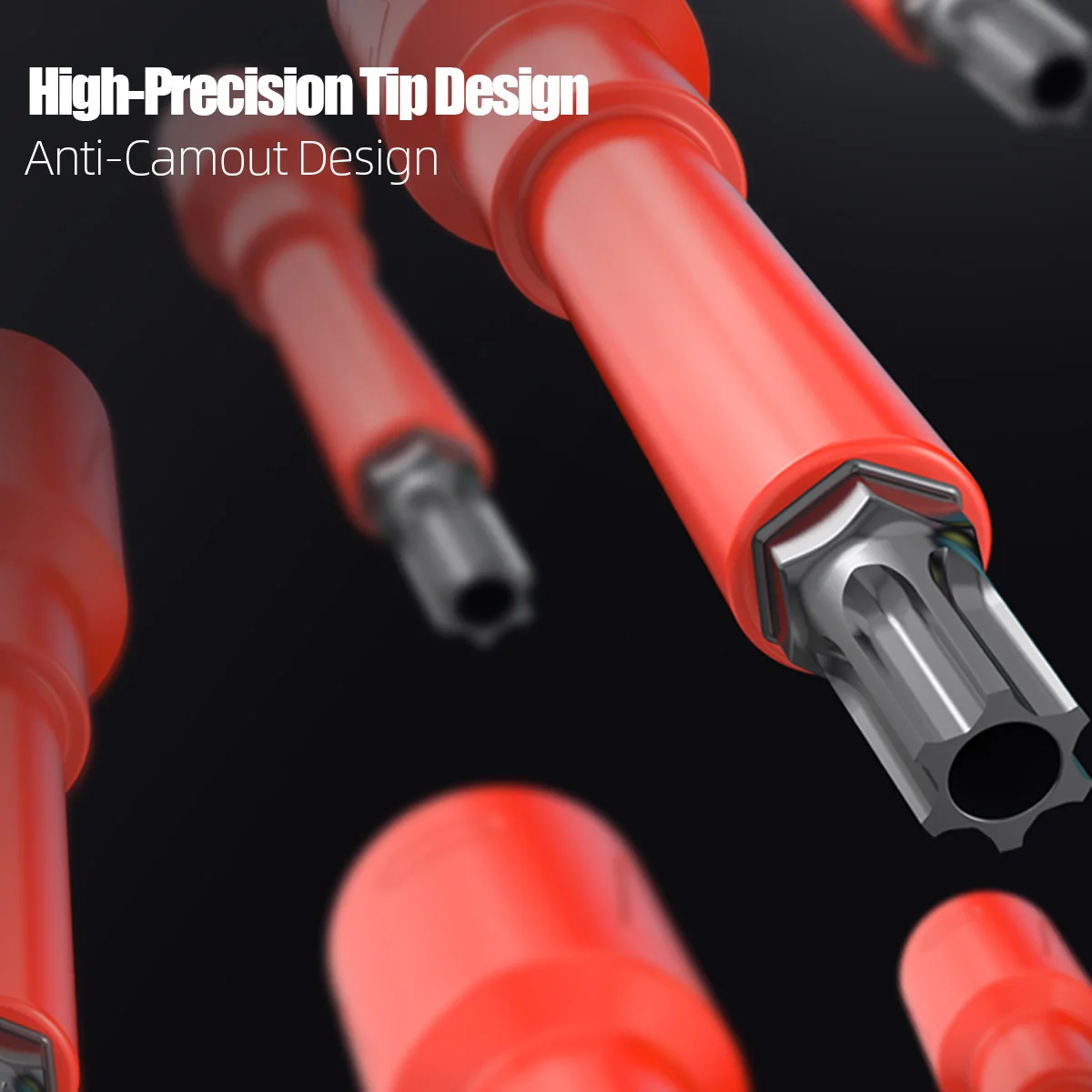 LAOA Insulated Torx Screwdriver Bit Socket Set 1/4 3/8 1/2Inch Drive 6 Point Security Bits For Power Drill Driver DIY Hand Tools