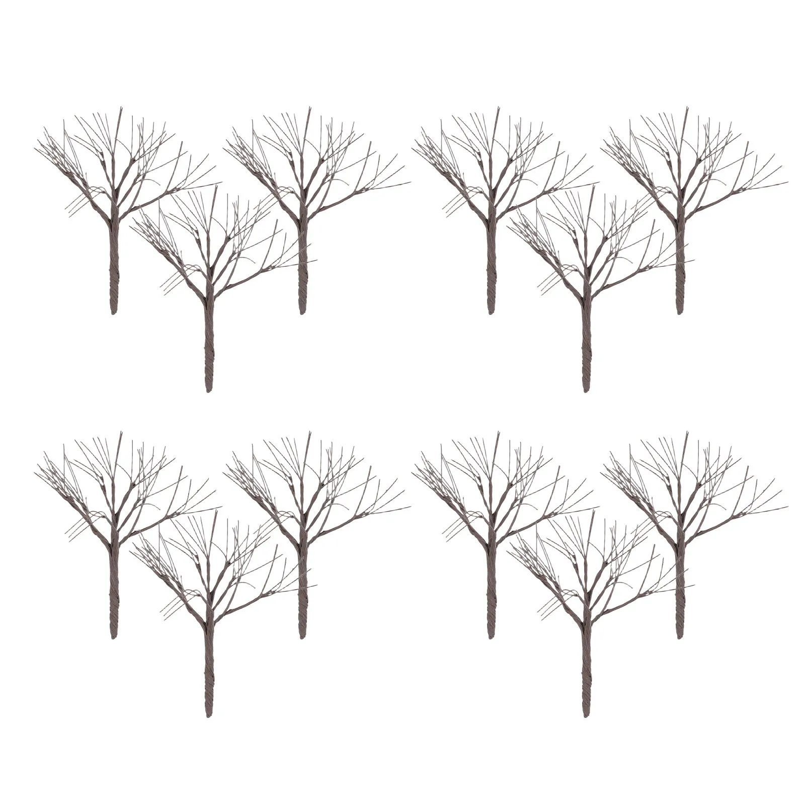 10Pcs Cherry Blossom Tree Miniature For Landscape Student Bare 9CM Artificial Craft Twigs