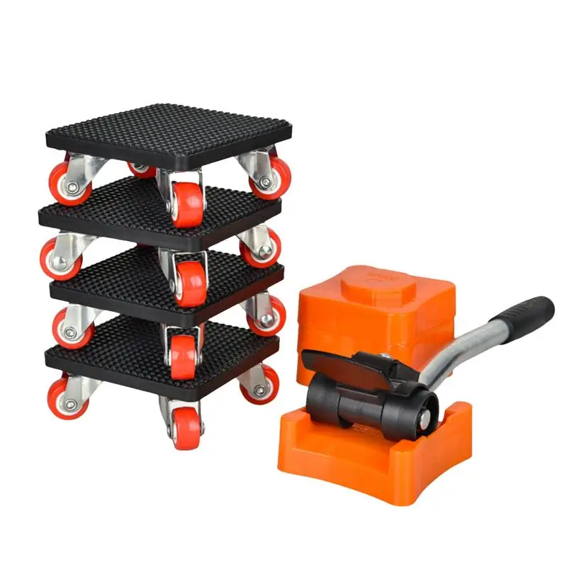 

Furniture Lifter Mover 4 Wheels Furniture Lifter Tools 500Kg Load Capacity Furniture Moving Tool Set 360 Rotation For Moving