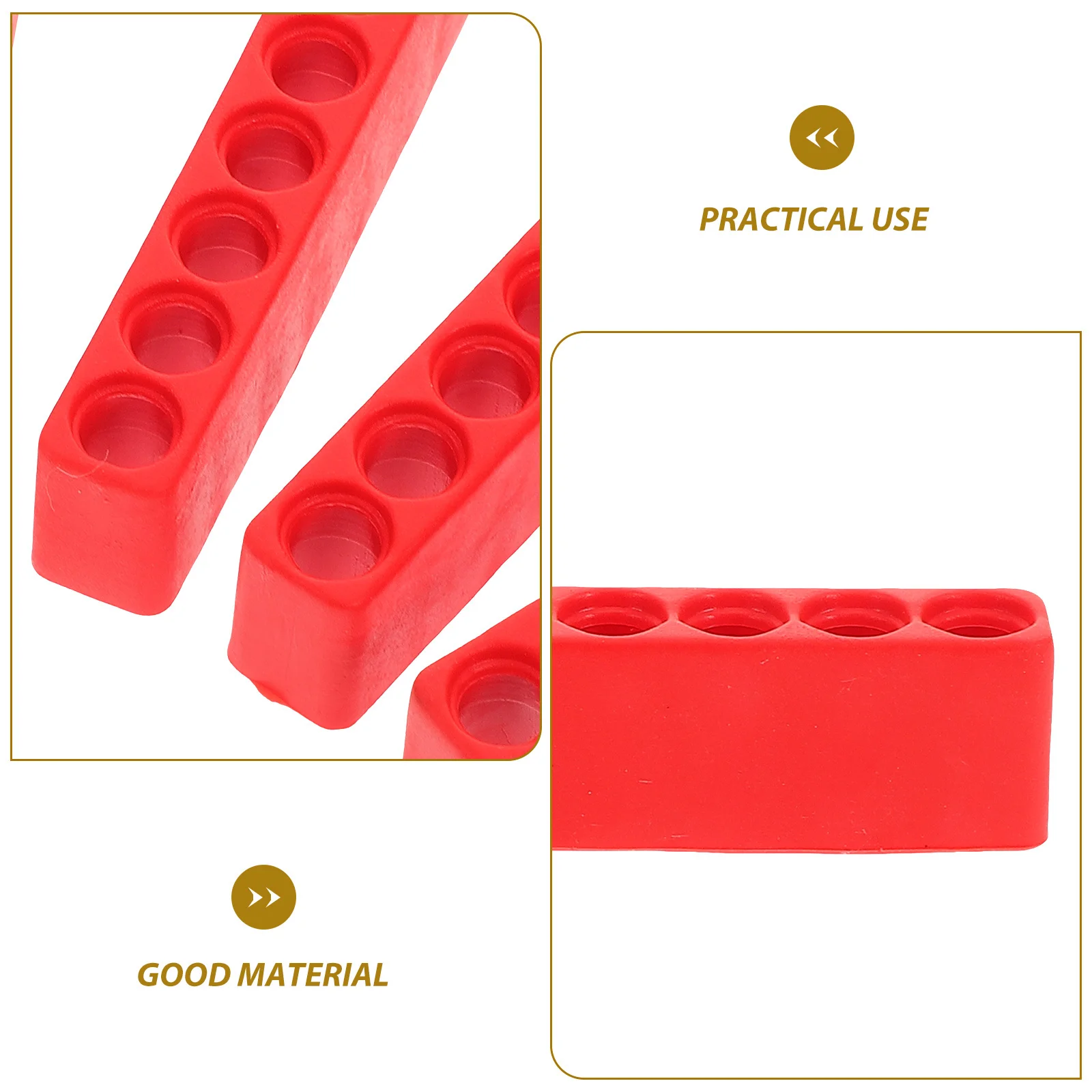 Organizador de puntas de destornillador, soporte hexagonal de plástico, organizador de herramientas compacto de 10 agujeros, caja de almacenamiento para ahorro de tiempo, estuche de taladro, 6 uds.