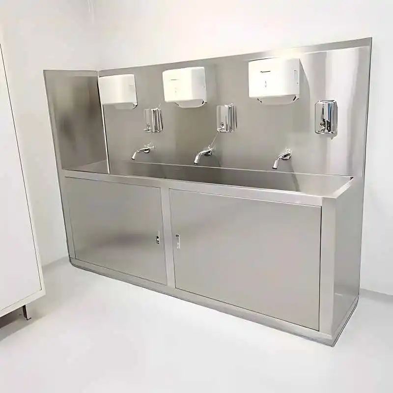 New SteelGuard Commercial Basin System Automatic Hand Washing Drying Machine HEPA Filter Durable SUS304 Build 0-99s Adjustable