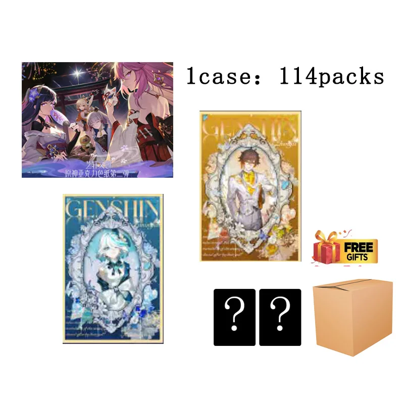 

Genshin Impact акриловая цветная бумажная коллекционная карта 10x15 см, новый дизайн, 128 вариантов, товары в стиле аниме, ограниченная поставка