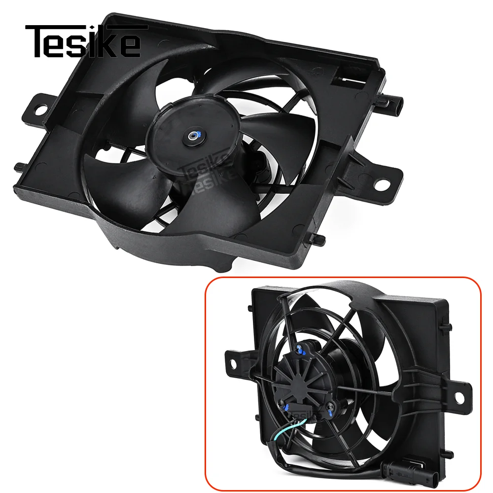 Motorcycle Black Radiator Fan Engine Cooler Plastic CoolFlow Fan Assembly Water Tank Cooling Fan For BMW R1200 RT R1200RT