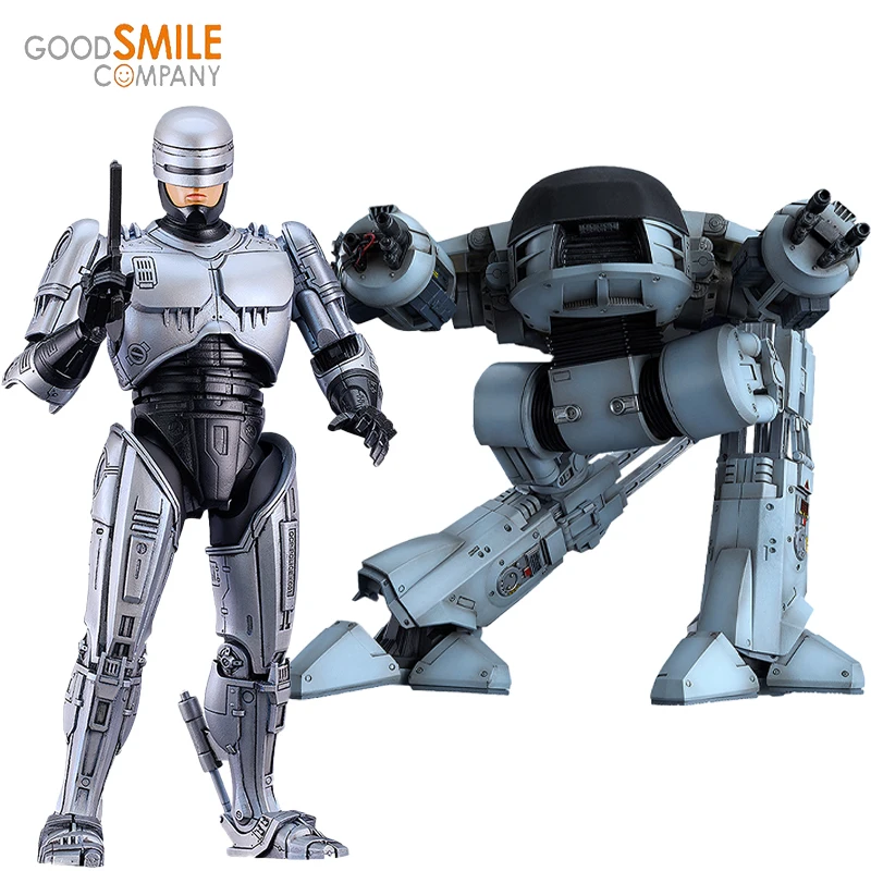 

In Stock Genuine Original GSC MODEROID RoboCop and Jetpack Gear & ED-209 Action Anime Figure Collectible Model Dolls Ornament