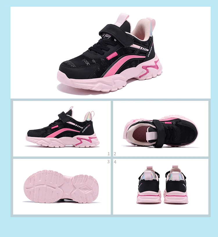Mädchen-Turnschuhe, modisch, rutschfest, lässig, flach, Laufschuhe für Schüler, Kinder, Outdoor-Sport, Wanderschuhe, Größe 28–39 – Detail 11