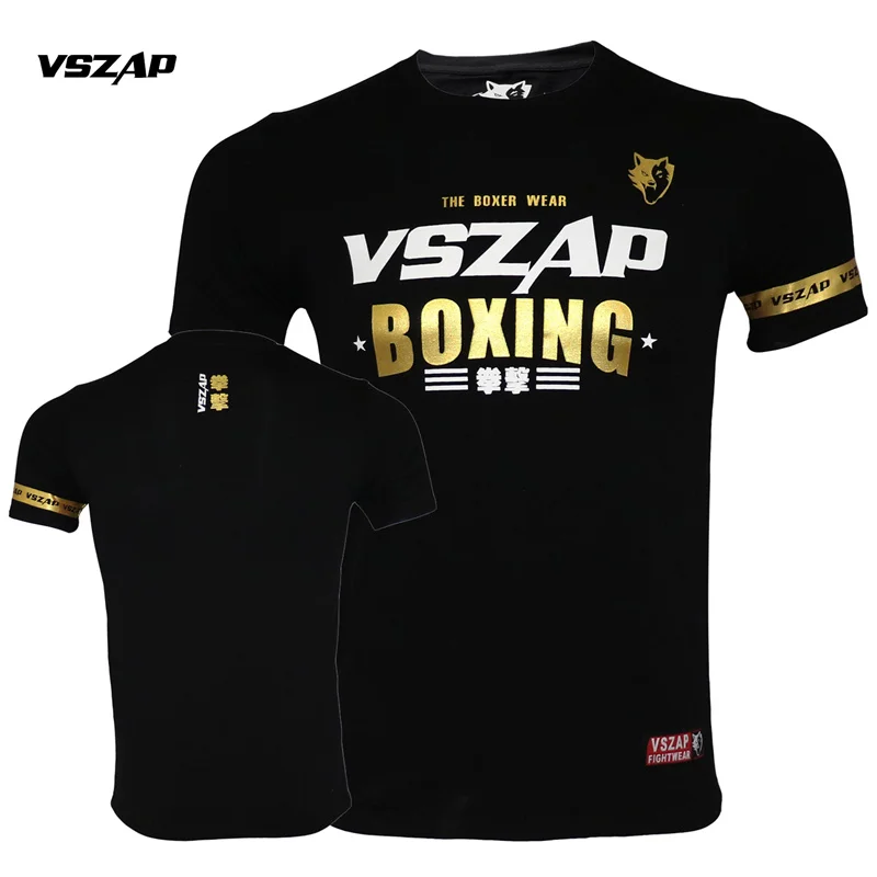 

VSZAP New Boxing Rash Guard Short Sleeve MMA T Shirt Men Women Muay Thai Shirt Kickboxing Jersey Sanda Fight Boxing Clothing