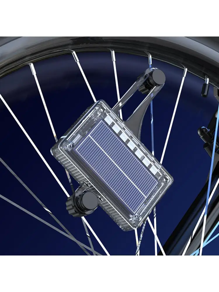 AliExpress APWIKOGER Solar LED Colorful Bike Wheel Light USB Rechargeable Bicycle Spoke Light Smart Sensing Bike Tire Safety Light for Kids Adults