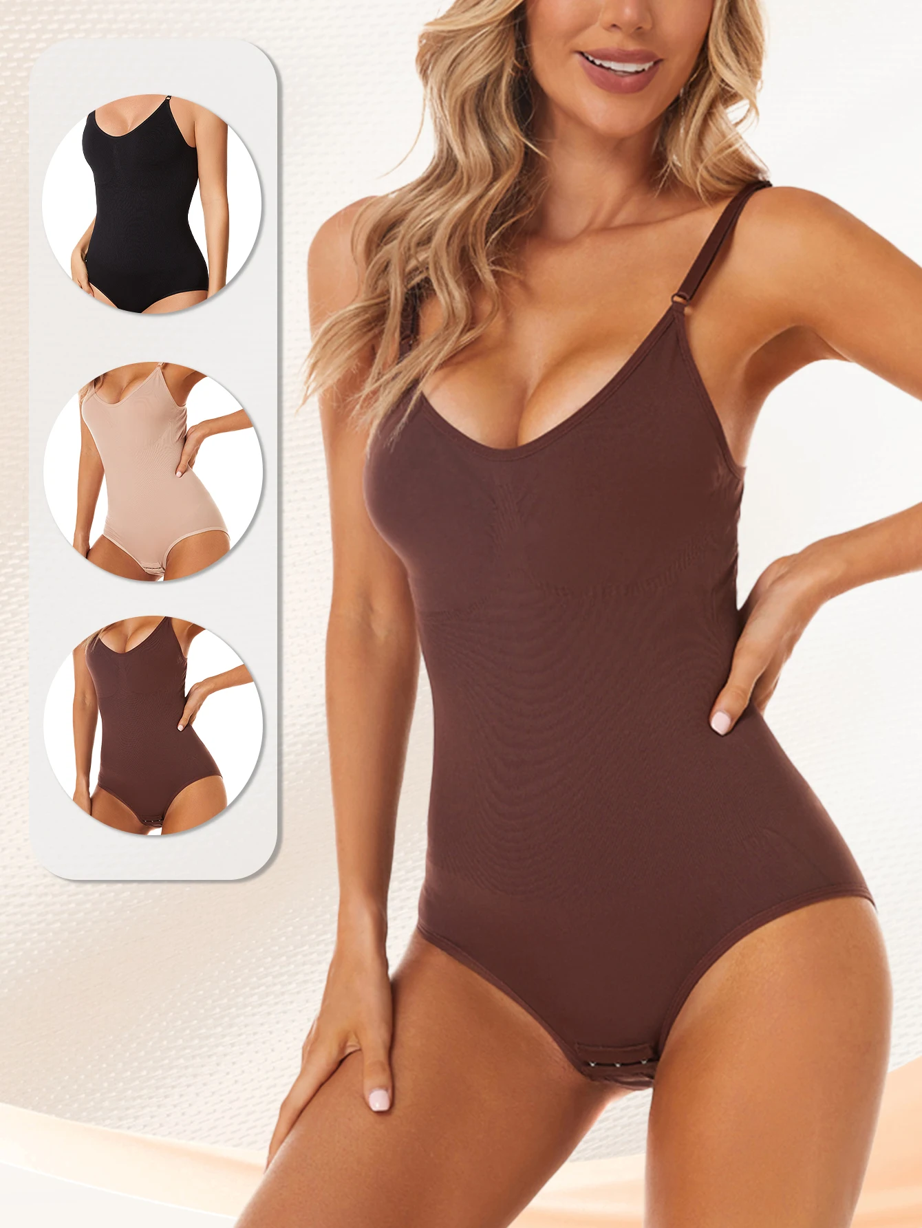 سلس ملابس داخلية ارتداءها للنساء Faja كامل محدد شكل الجسم ثونغ لينة تشكيل الجسم نحت الثدي ملابس داخلية للتنحيل