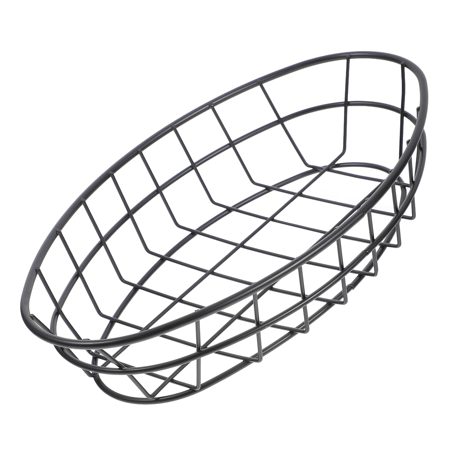 

Snacks Basket Iron Mesh Food Holder Kitchen Storage Vegetable Fruit Bowl Compact Wire Organizer Tabletop Sundries Container