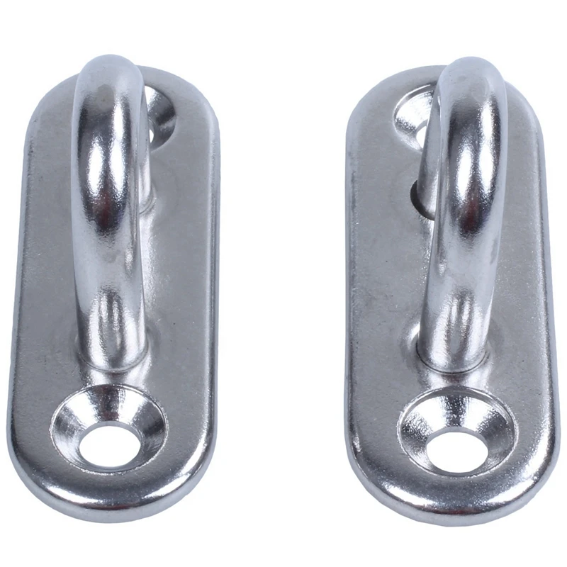 Gancio ad anello per graffetta con piastra oblunga in acciaio inossidabile 304 da 40 pezzi 5 mm