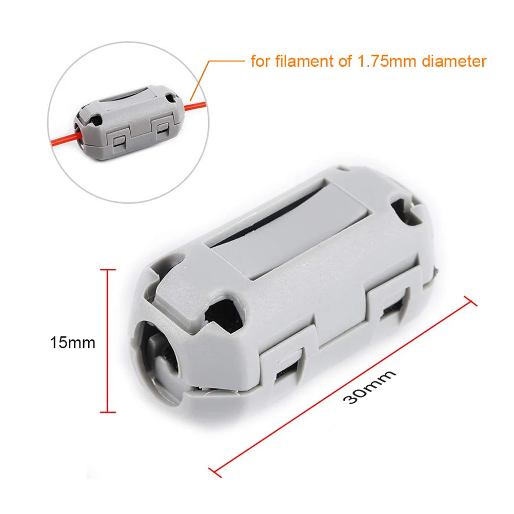 

2pcs 3D Printer Filament Cleaner Block Crack Resistant Dust Removal Wiped Off Filter 1.75Mm Abs Pla Compatible Anti-Static