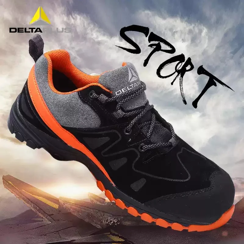 DELTAPLUS Brand Non Slip Antistatic Safety Shoes Fashion Protective Steel Toe Cap Anti Smashing, Anti Piercing Safety Boots