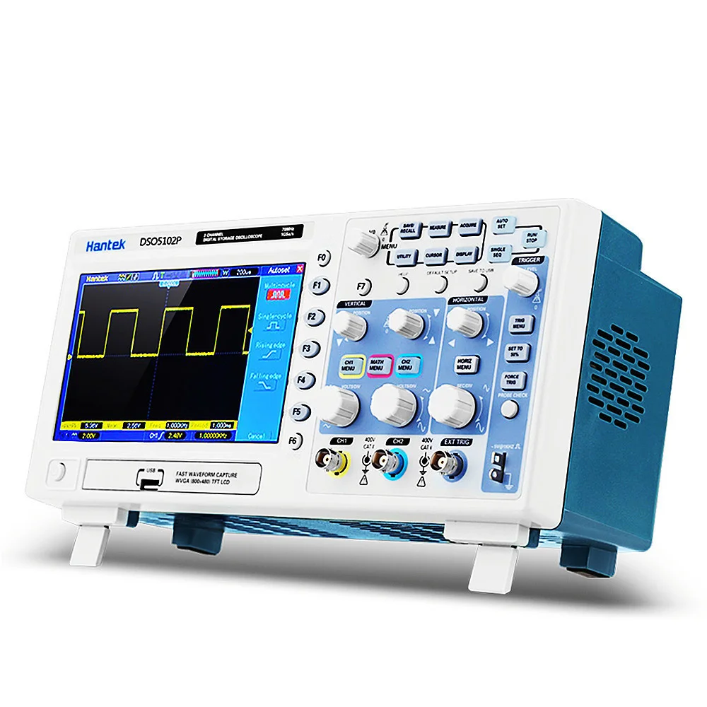 DSO5202P Portable Digital Storage Oscilloscope 200MHz 2 Channel USB PC Osciloscopio DSO5072P DSO5102P 70MHz 100MHz 1GSa/s 40K