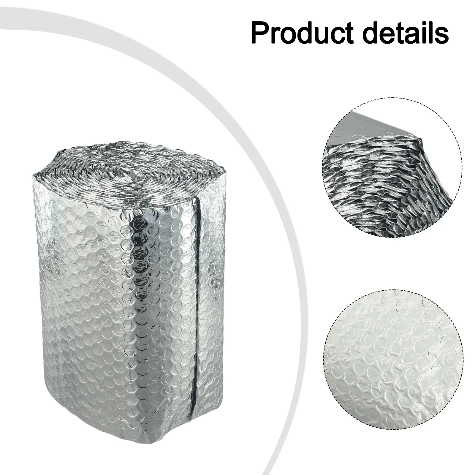 Convenient Size For Energy Efficiency Bubble Foil Insulation Double Layer Aluminum Foil Durability Easy Installation For Ceiling