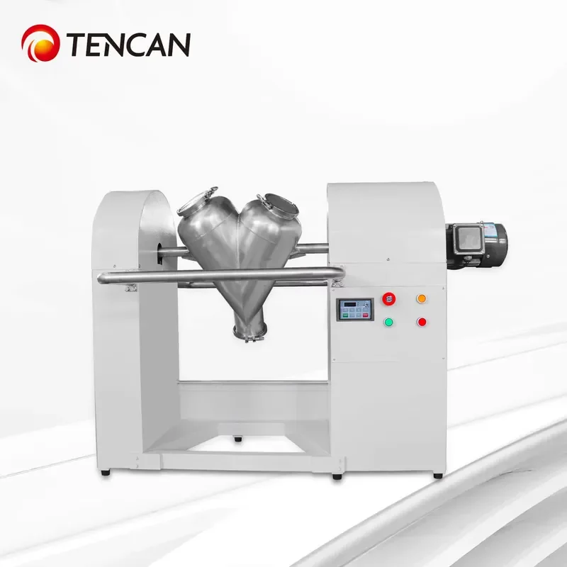 i TENCAN 500L V-Type Powder Mixer Lab V-Blender for Uniform Mixing Compact Tabletop Design