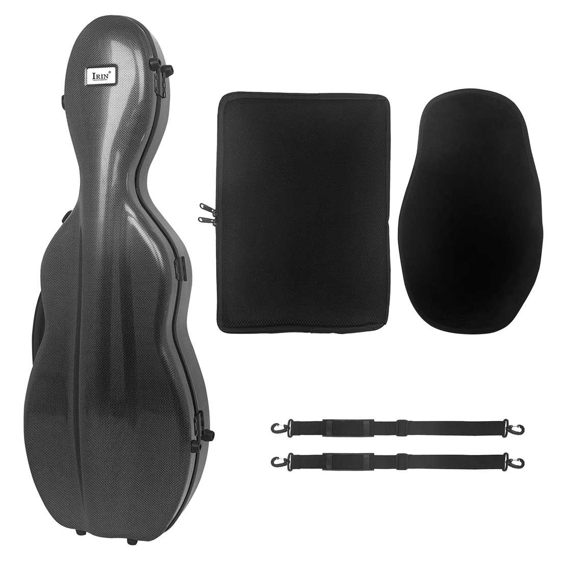 

4/4 Violin Case Composite Box Carbon Fiber Environmentally Friendly Materials Violin Backpack Box with Shoulder Strap Storage