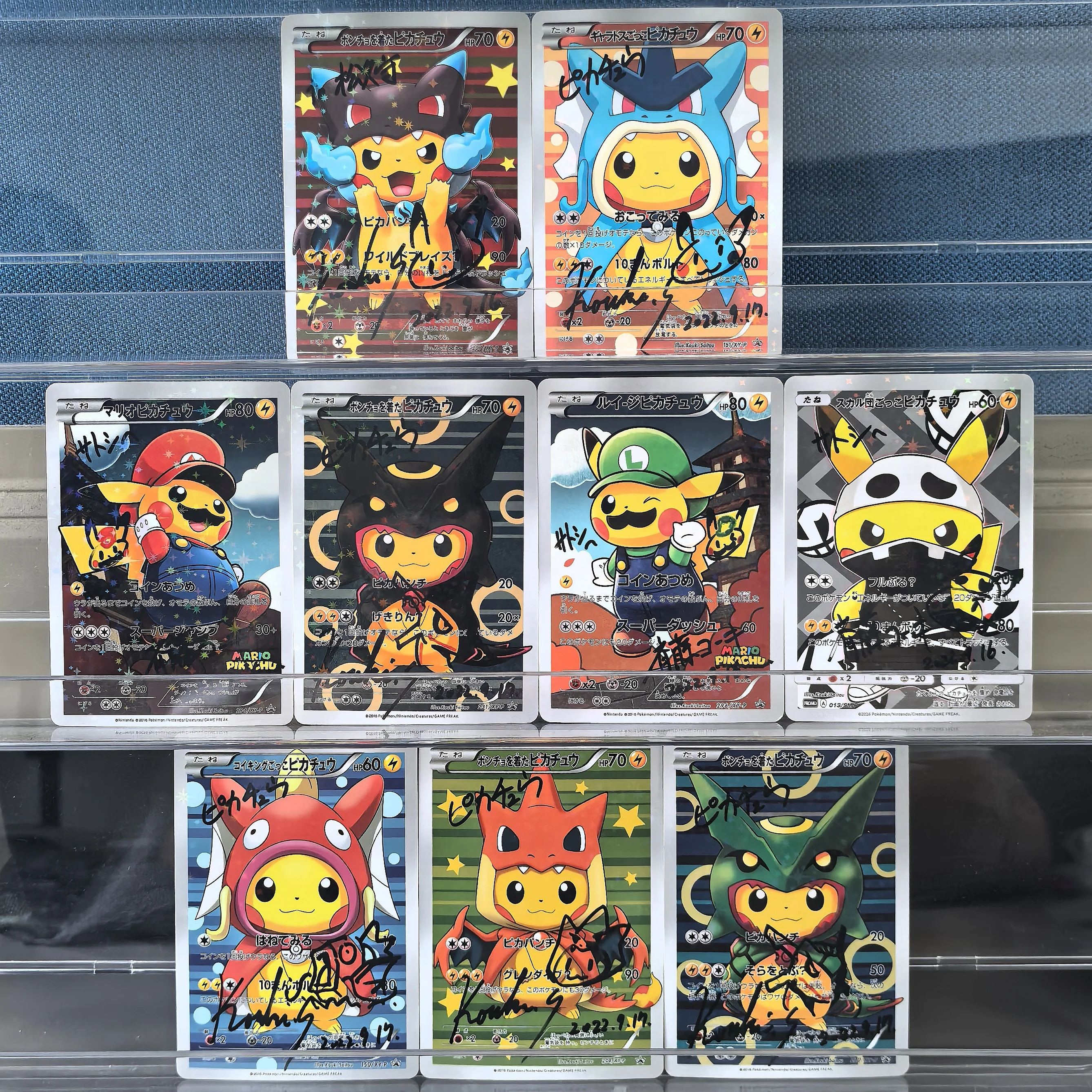 البوكيمون اليابانية XY تسجيل ماريو بيكاتشو بونشو ارتداء RAYQUAZA P.W LUIGI تأثيري نجوم فلاش قوي بطاقة الألعاب اللعب هدايا العيد #1