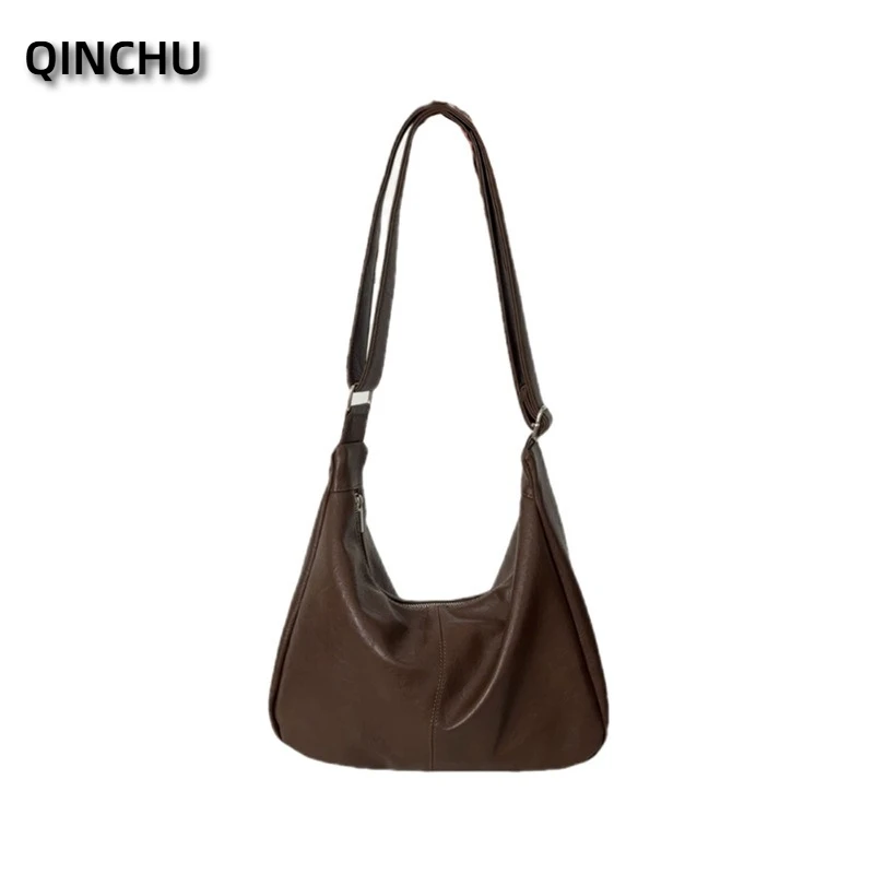 

QINCHU New Model Soft Leather Large Capacity Versatile Crossbody Bag