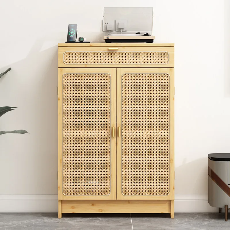 

Многоуровневый органайзер для сетевого оборудования из бамбука, шкаф для хранения кабелей, стойка для роутера, коробка для скрытия проводов в гостиной