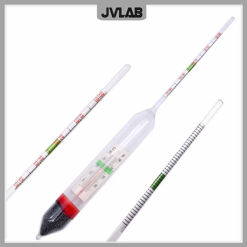 Seawater Density Meter 1.000-1.040 Seawater Salinity Meter Baume Glass Hydrometer Densitometer 2 In 1 With Thermometer 5 EA