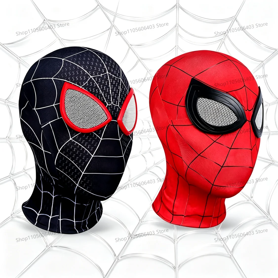 Marvel Superheld Spiderman Maske Kostüm Atmungsaktive Hochelastische Maske Spider-Linse Cosplay Hut Geschenk für Fans Halloween Cosplay