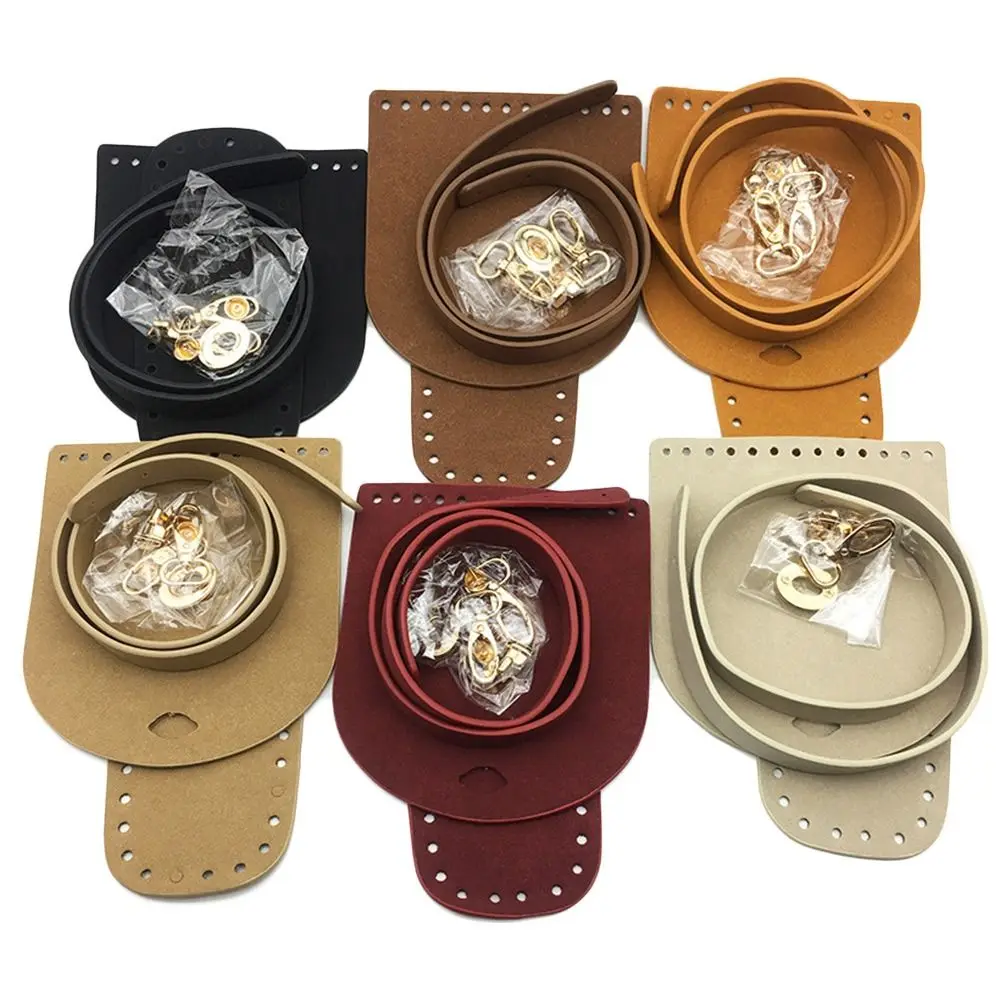 1/3pcs PU Leather Shoulder Bag Bottom Strap Handbag Shoulder Strap Woven Bag Set For DIY Handmade Bag Backpack Accessories