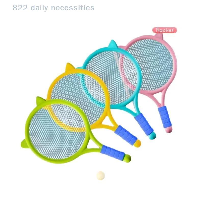 

convenientLightweight 2 Piece Badminton Racket Set for Kids with Tennis Ball Great for Holiday Outdoor Games