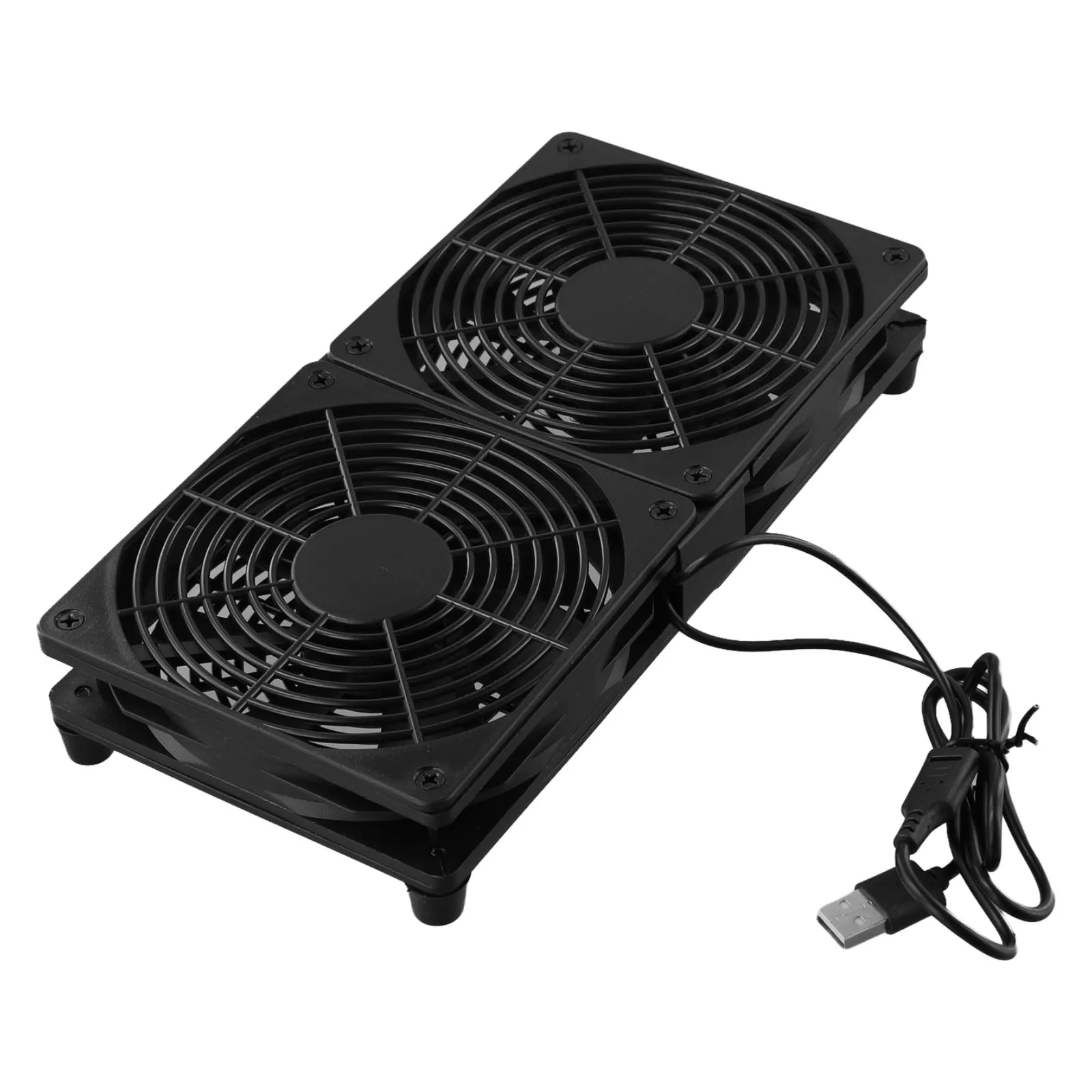 

Mm Monitor Fan Powered Dual Fan Effective Cooling TV Boxes Efficient Cooling Capabilities USB Extending Lifespan