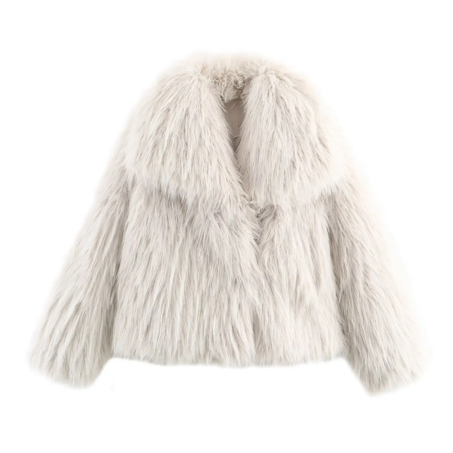 

Новая зимняя коллекция 2025: шуба с утолщенным воротником, шуба с воротником в уличном стиле, женская роскошная шуба с воротником и градиентом