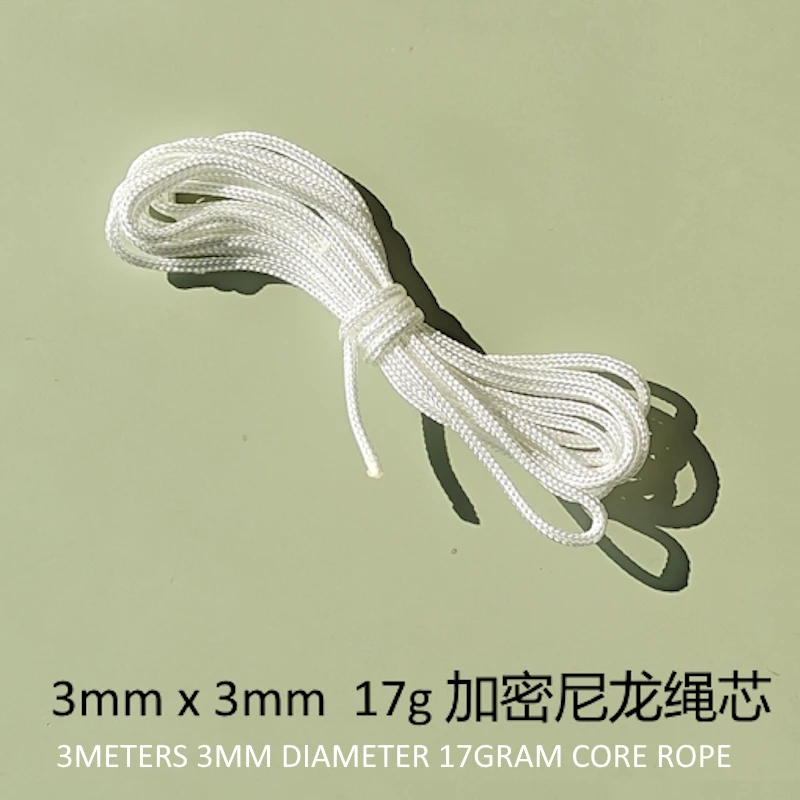 1 inch HARD BEAD spare parts nylon rope core cord straight beading beaded skip skipping jump rope fitness corssfit