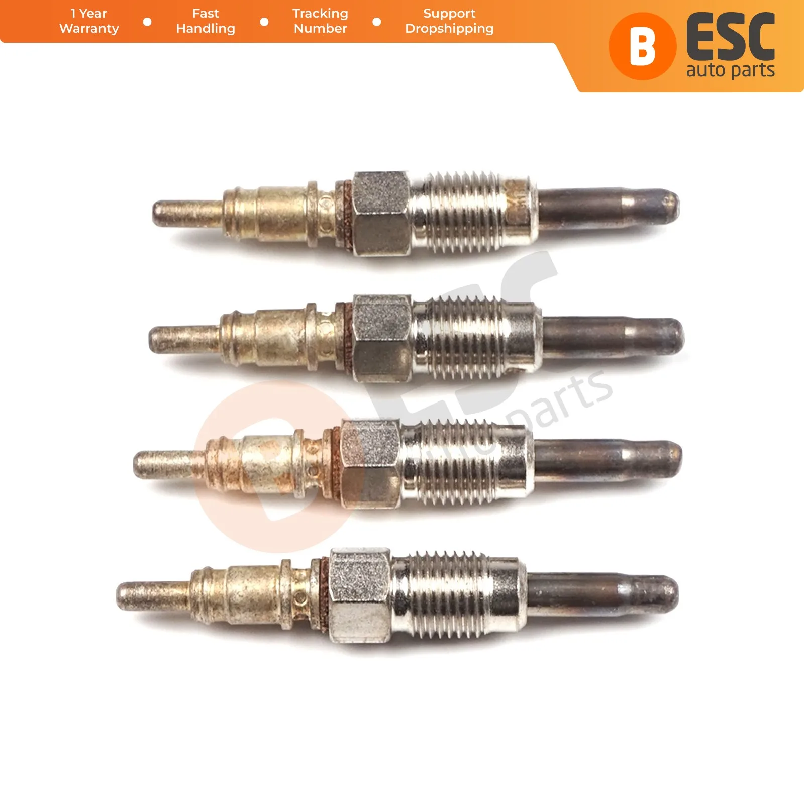 

ESC Auto Parts EGP38-1 4 Pcs Heater Glow Plugs GX76, 0 100 226 199, GN928 for Audi Volvo VW Skoda Seat Ship From Turkey