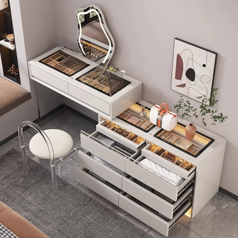 

LXY cream wind bedroom bedside multi-functional storage cabinet