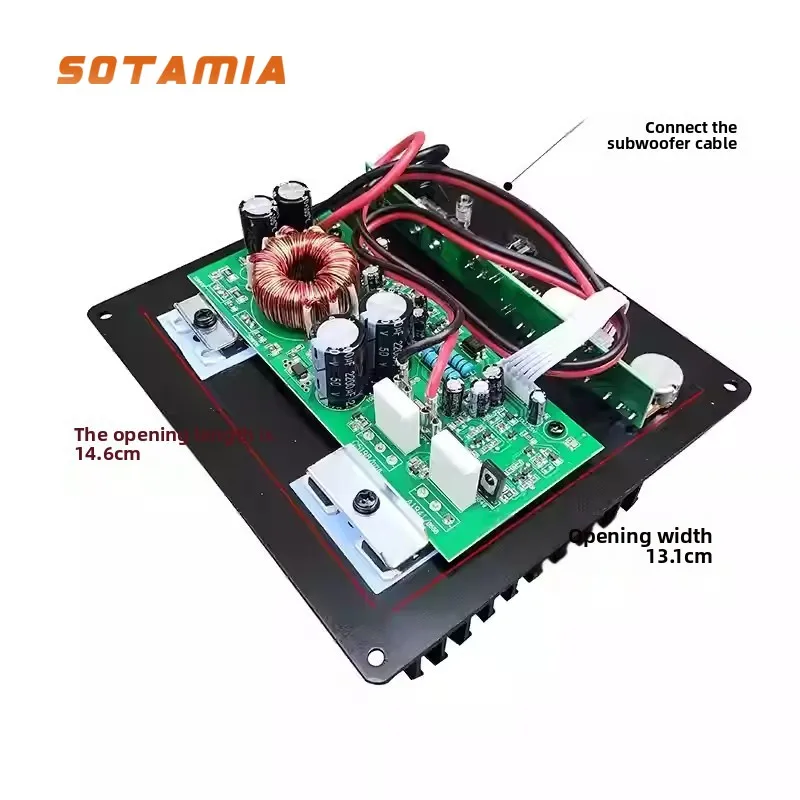 

Усилитель мощности SOTAMIA 300 Вт для автомобиля с чистым басом, высокомощный усилитель 12 В для автомобильного аудио и сабвуфера