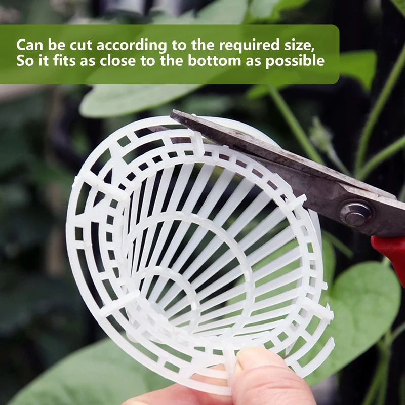 1~10 Pcs Garden Cone Flower Pot Drainage Hood Plant Bottom Grid Mat Cone Bottom Leak-proof Breathable Drainage Hole Protect Soil