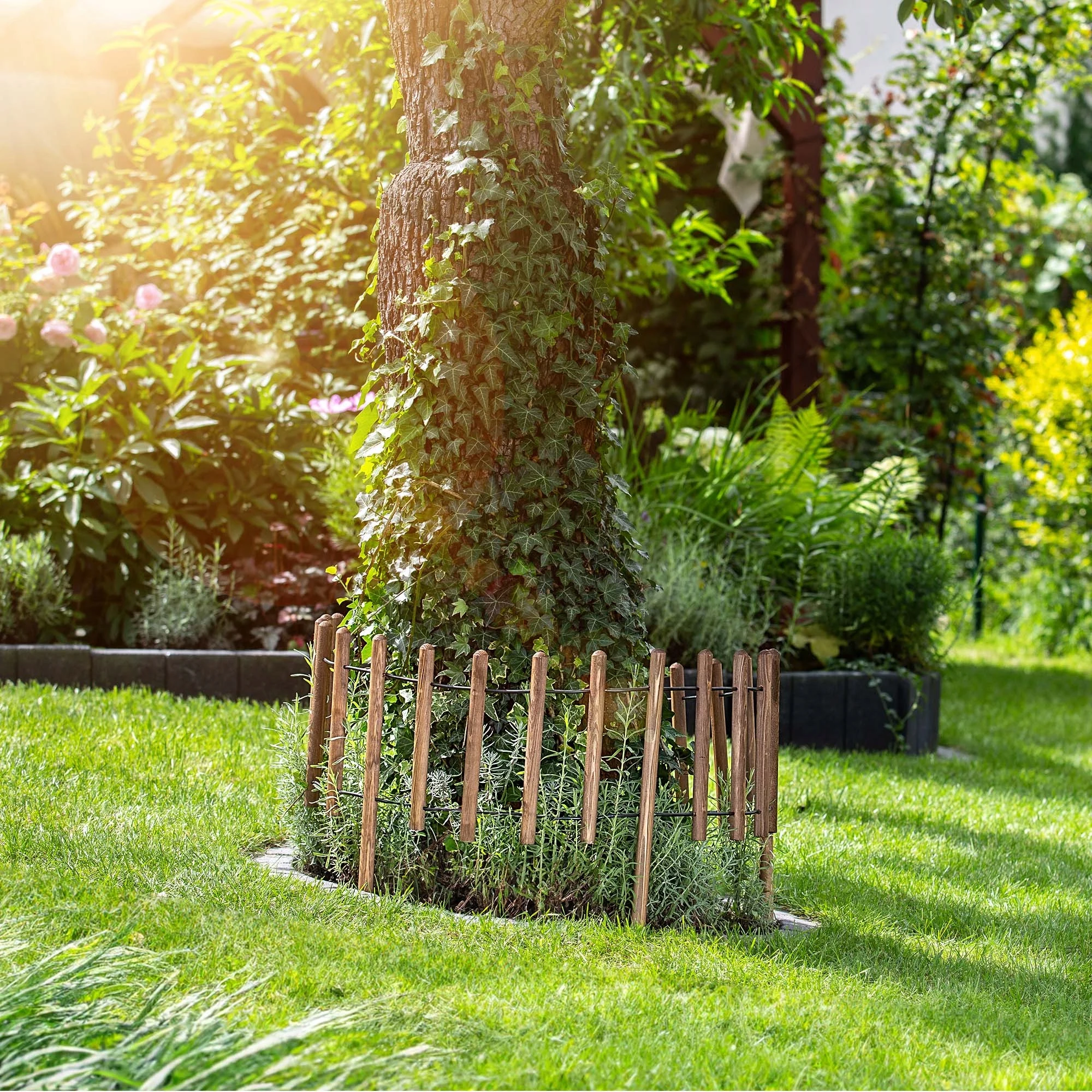 سياج خشبي رنين للحدائق من كاداكس ، عشب برونزي ، ، من من كاداكس #4