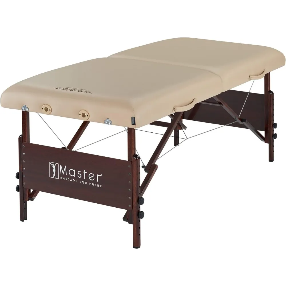 Master Massage 30" Del Ray Pro Portable Massage Table (30" Width x 84" Length) with Adjustable Table Height, 750lbs