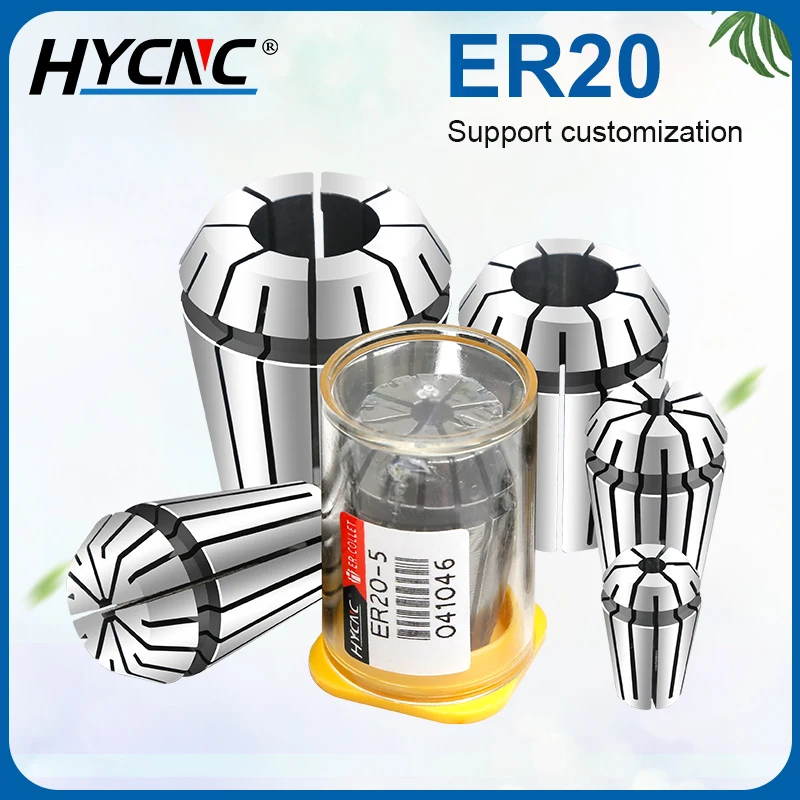 1PC ER20 collet chuck CNC chuck tool holder machine tool engraving and milling metal processing accessories ER collet