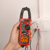 HT206D DC AC Durrent alligator Clip Multimeter Tester Best True Rms Digital Amp Clamp Ampere Meter on Voltage Ammeter