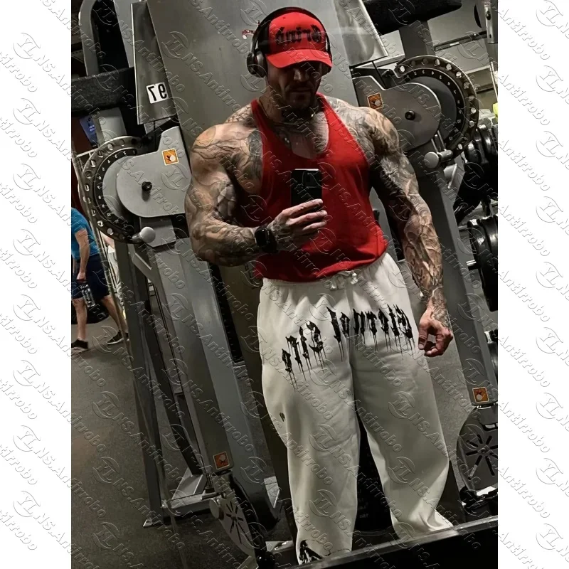 

European and American Men's New Year Wear Sports Pants Casual Sports Training Pants Men's Gym Pants