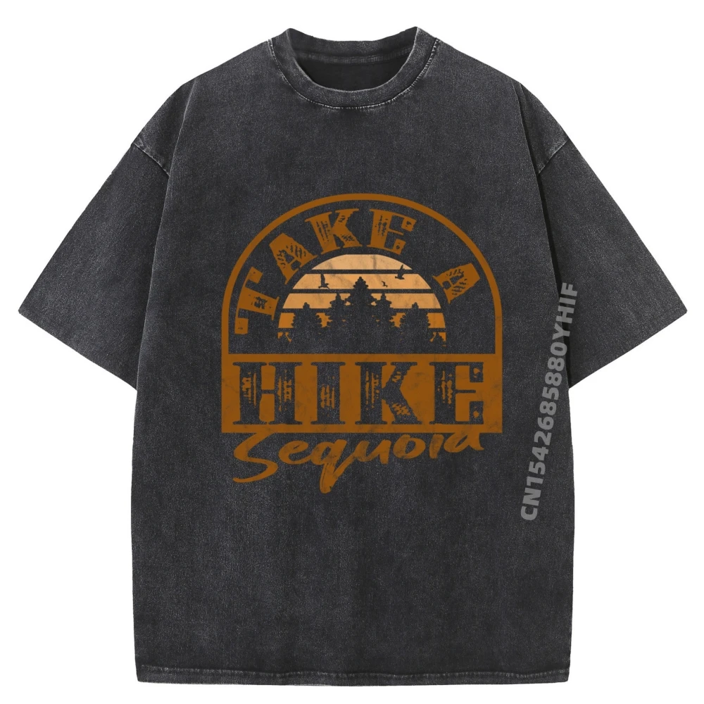 

Going To The Mountains Is Going Home Sequoia Hiking Mens Clothing Plus Size Soft Washed Clothing Graphic Tops