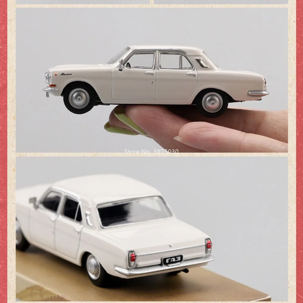 1:64 escala GAZ-24 carros modelos brinquedos rodas absorção de choque veículos em miniatura simulado modelo interior carro para crianças edutainment
