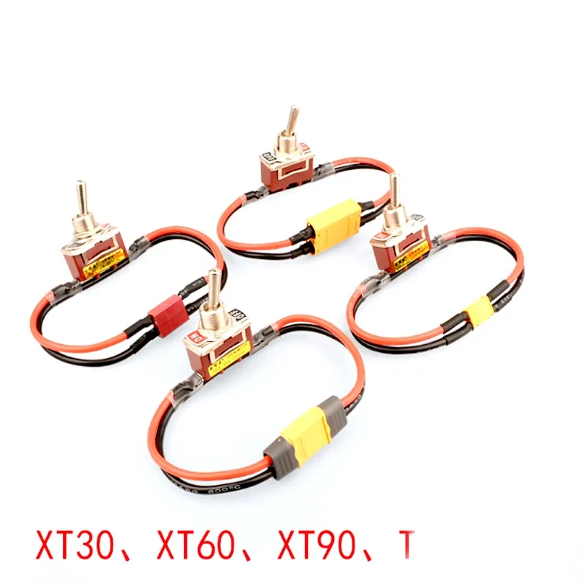 

Large Current High Load Power Supply Switch with T Plug XT60 XT90 Connector for RC Aircraft Model ESC Battery Parts