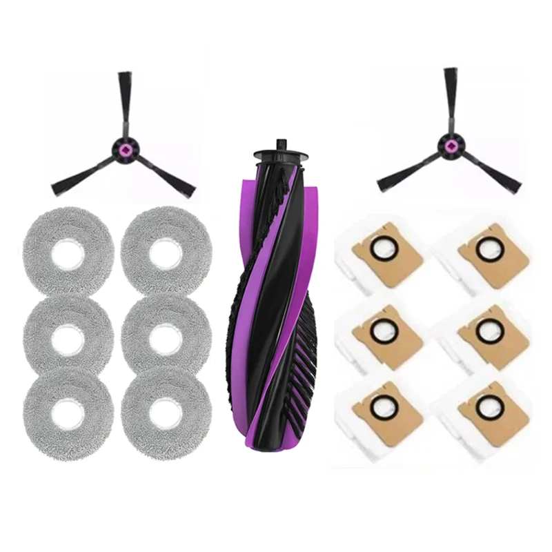 KEOL-15PCS استبدال الملحقات عدة ل JONR P20 برو روبوت فراغ مرفق قابل للغسل الجانب الرئيسي فرشاة ممسحة القماش كيس لجميع الغبار