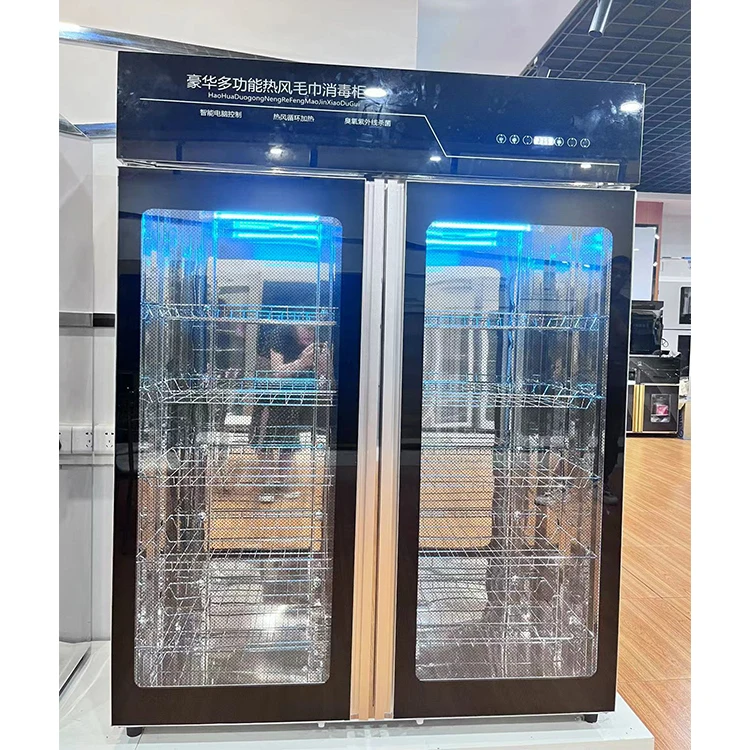 Commercial Stainless Steel Double Door High Temperature Disinfection Cabinet for Hotel 1000L