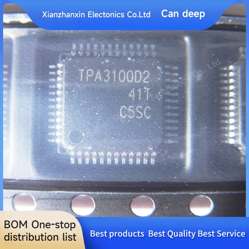 

1 шт./лот TPA3100D2PHPR TPA3100D2 QFP48 Стереофонический аудиоусилитель класса D