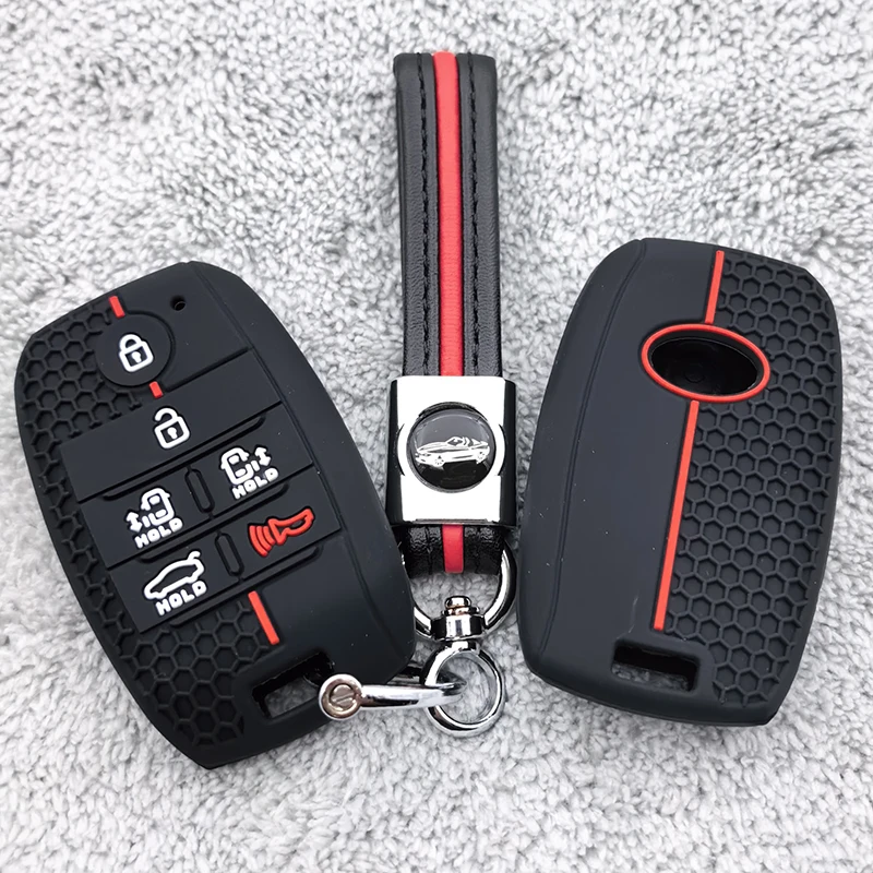 Key Case FOB for Kia New Sedona Grand Carnival Snugly Sorento L580 Kia Doule Carnival 6 Buttons Car Remote Cover Fob Accessories