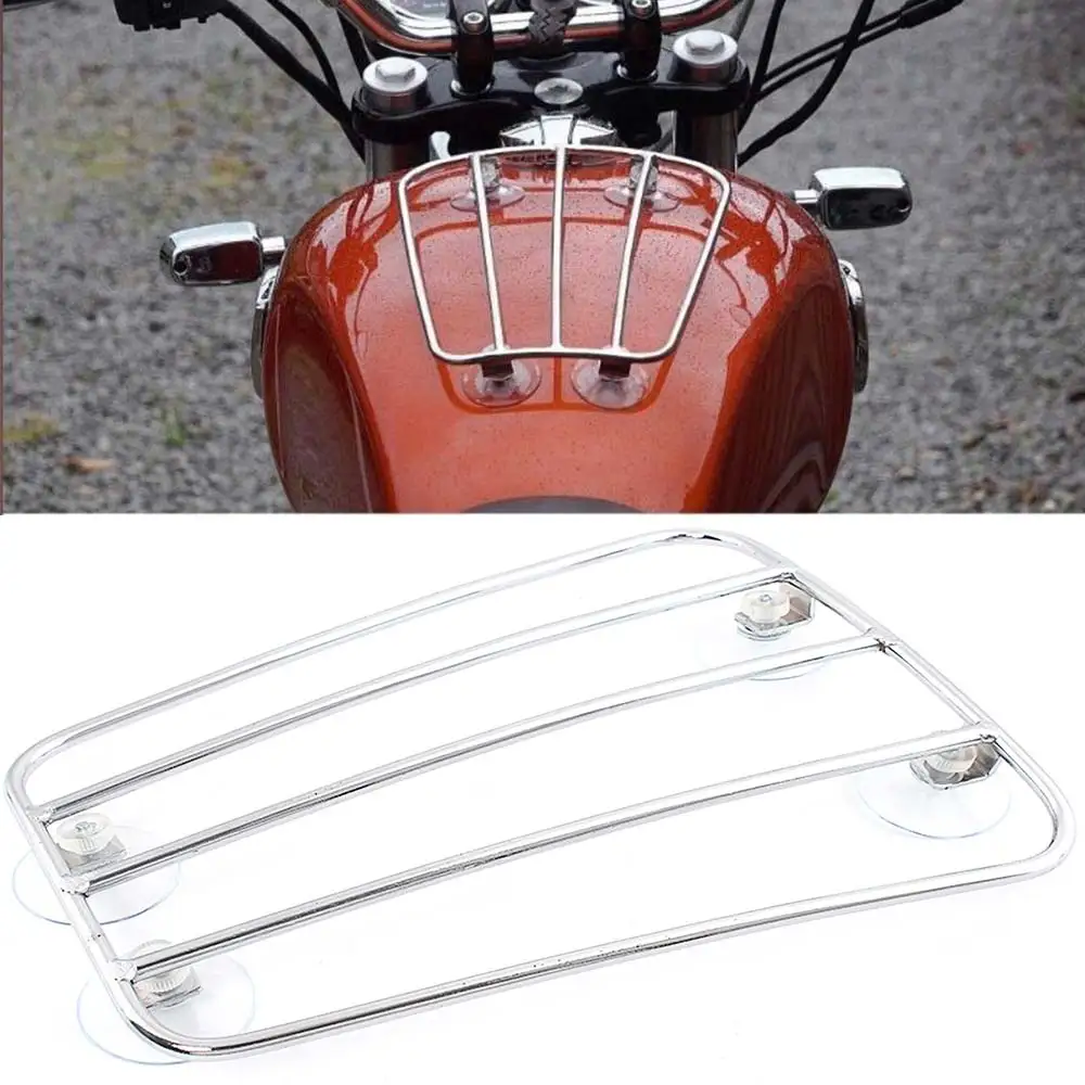 

Motorcycle Part Fuel Tank Luggage Rack Aero Parcel Rack with Suction Cups For Triumph Bonneville Thruxton 900 T100 T120 Royal