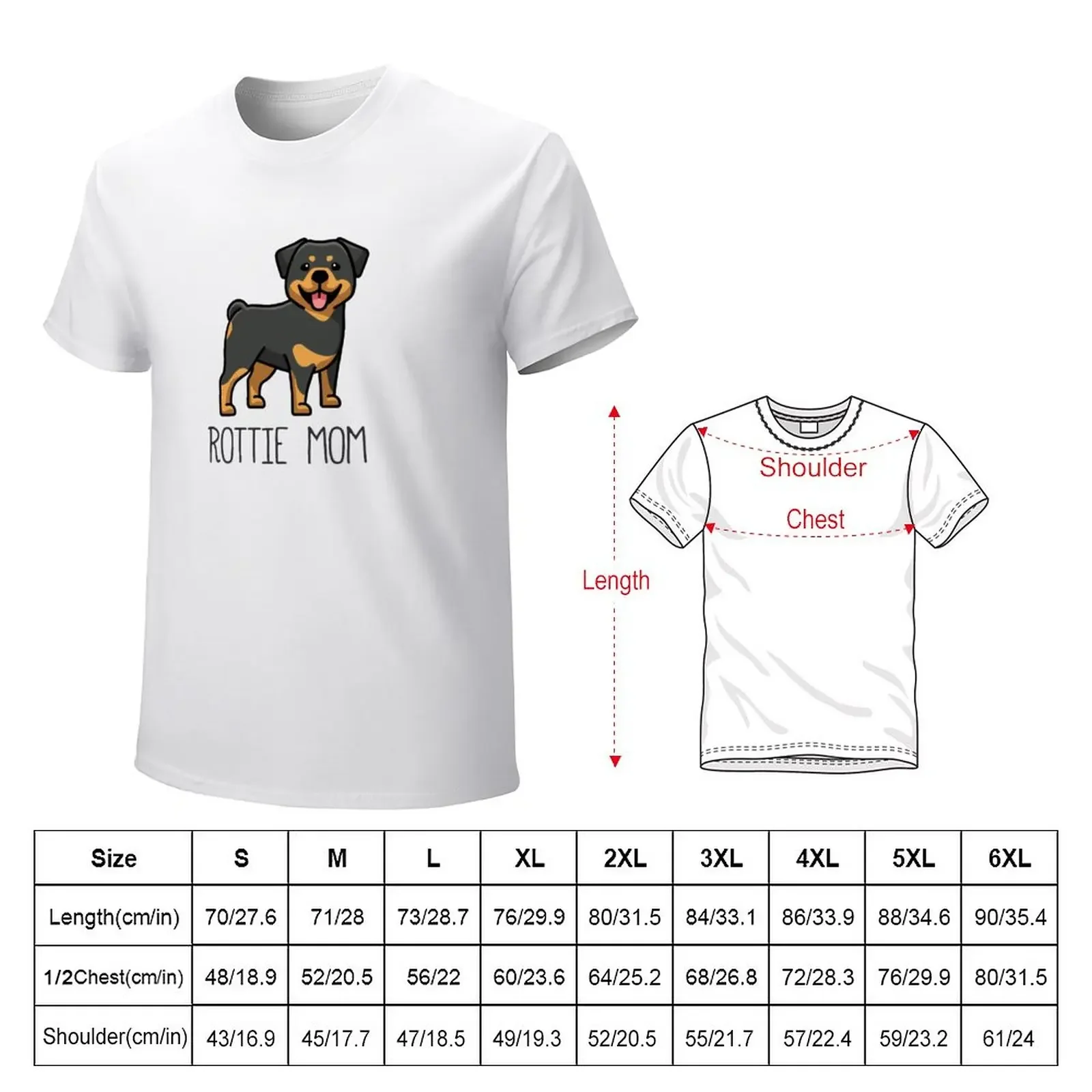 Rottweiler mom rottie mom dog love T-Shirt vintage clothes anime t shirts for men